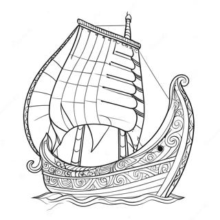 Vikingaskepp Seglar Malarbok 59206-49158