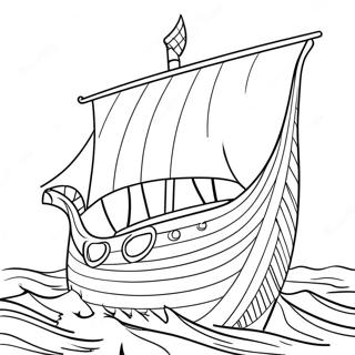 Vikingaskepp Seglar Malarbok 59206-49159