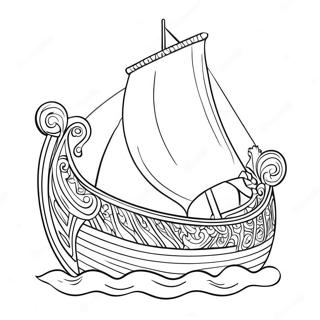 Vikingaskepp Seglar Malarbok 59206-49160