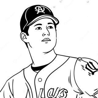 Shohei Ohtani Malarbild 59246-49178