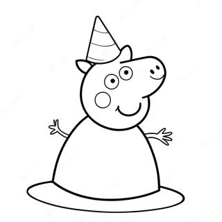 Peppa Pig Partyhatt Malarbild 59297-49230