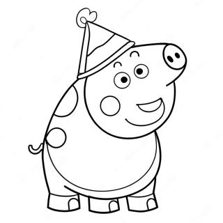 Peppa Pig Partyhatt Malarbild 59297-49232