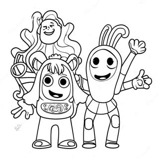 Doodlebops Malarbild 59466-49362