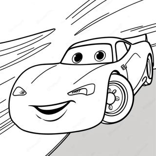 Cars 3 Lightning Mcqueen Racing Action Malarbild 59606-49474