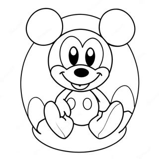 Mickey Mouse Paskagg Malarbild 59617-49479