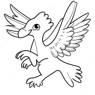 Majestatisk Articuno Flygande Malarbild 59727-49570