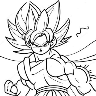 Goku I Super Saiyan Form Malarbild 59867-49678