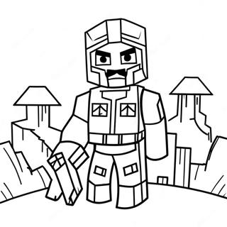 Minecraft Warden Malarbild 60266-50008