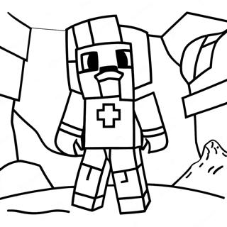 Minecraft Warden I Mork Grotta Malarbild 60267-49996