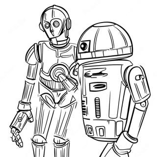 Farglaggningssida Med C3po Och R2d2 60377-50093