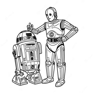 Farglaggningssida Med C3po Och R2d2 60377-50094