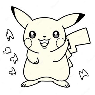 Pikachu Funkar Med Energi Malarbild 60477-50175