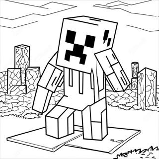 Minecraft Ghast Malarbild 60486-50178