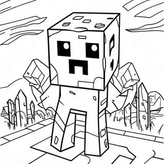 Minecraft Ghast Malarbild 60486-50179