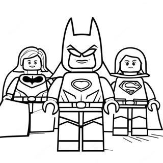 Lego Justice League Målarbilder