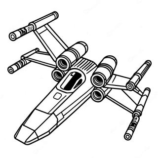 X Wing Starfighter Malarbild 60766-50406