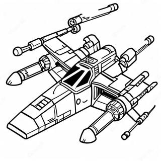 X Wing Starfighter Malarbild 60766-50407