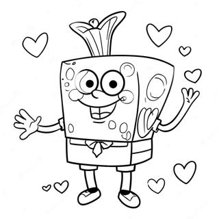 Spongebob Valentiner Målarbilder