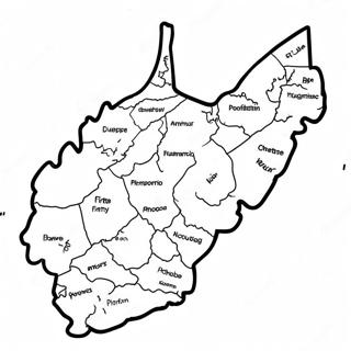 West Virginia Delstatens Kontur Malarbok 61156-50715