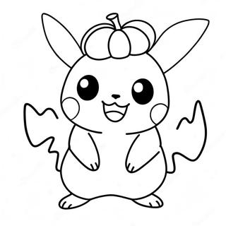 Pikachu Kladd Som En Pumpa Malarbild 6115-4885