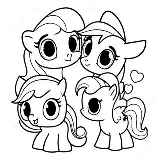 Min Lilla Pony Cutie Mark Crew Målarbilder