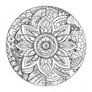 Avkopplande Mandala Farglaggningssida 61347-50868