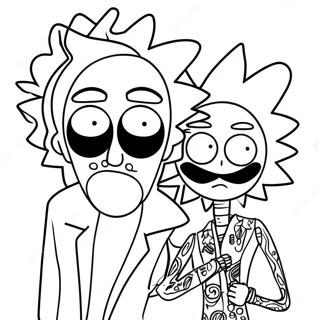 Rick And Morty Stoner Målarbilder