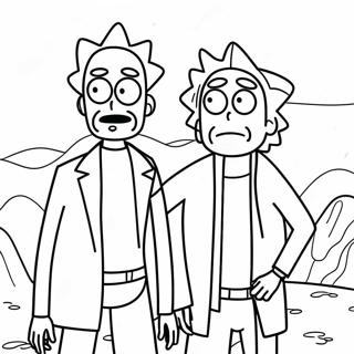 Rick Och Morty Aventyr Farglaggningssida 61467-50957