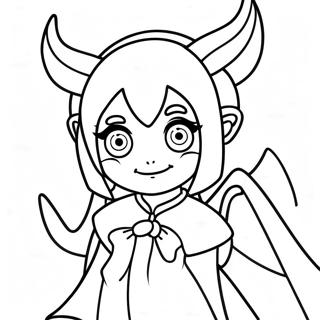 Anime Demon Flicka Malarbild 61536-51024