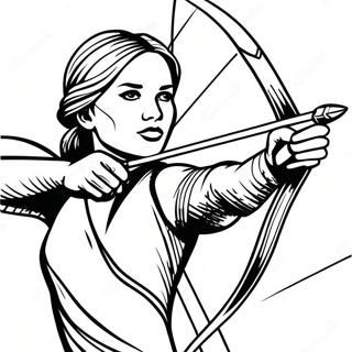 Modiga Katniss Everdeen I Aktion Malarbok 61637-51095