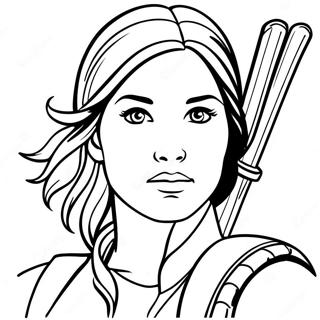 Modiga Katniss Everdeen I Aktion Malarbok 61637-51096