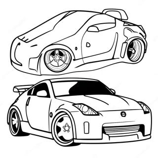 Nissan 350z Sportbil Malarbok 61946-51343