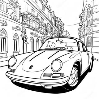 Klassisk Porsche Sportbil Malarbild 6225-4975