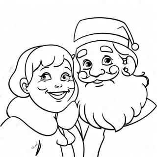 Jultomten Och Fru Claus Farglaggningssida 62577-51826