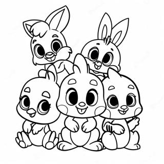 Bedarande Baby Looney Tunes Karaktarer Farglaggningssida 62618-51872