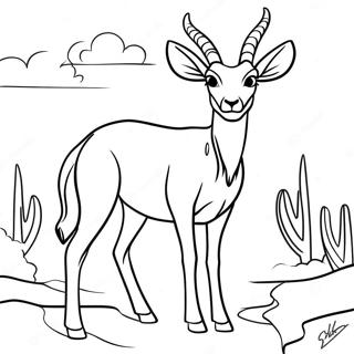 Antelope Malarbild 62647-51888