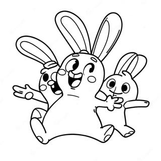 Roliga Rabbids I Aktion Malarbild 62718-51945