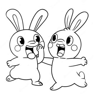 Roliga Rabbids I Aktion Malarbild 62718-51947