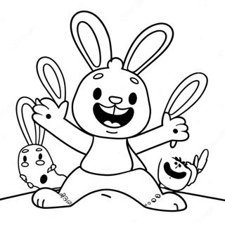 Roliga Rabbids I Aktion Malarbild 62718-51948