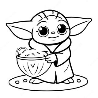 Baby Yoda Alla Hjärtans Dag Målarbilder