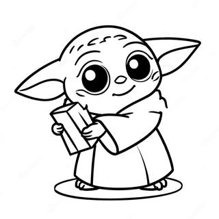 Baby Yoda Valentinsdag Malarbild 62778-51995