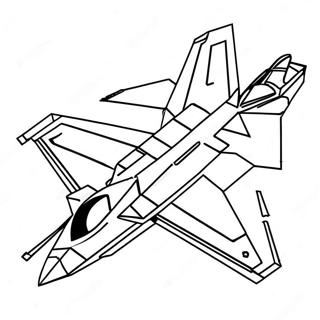 F22 Jaktflygplan Målarbilder