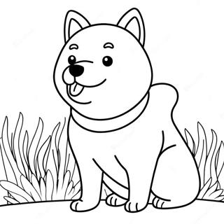 Shiba Inu Malarbild 62838-52023