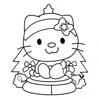 Hello Kitty Julgran Malarbok 6285-5023