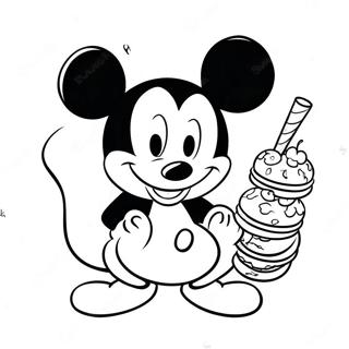 Mickey Mouse Med Lackra Snacks Malarbild 62939-52111