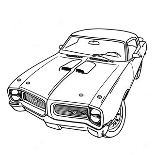 Pontiac Gto Muskelbil Farglaggningssida 63050-52186