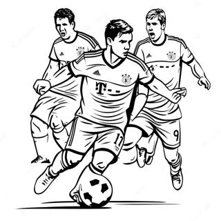 Bayern Munchens Spelare I Aktion Farglaggningssida 63090-52226