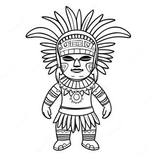 Fargglad Kachina Docka Malarbild 63120-52246