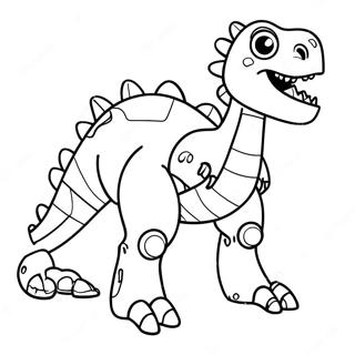 Farglaggningssida Med Robotdinosaurie 63409-52468