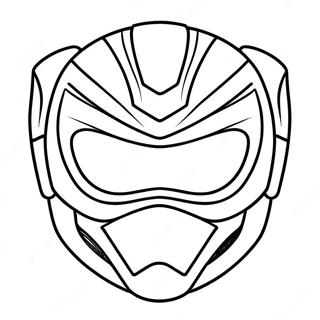 Fargglad Power Ranger Mask Malarbild 63450-52510